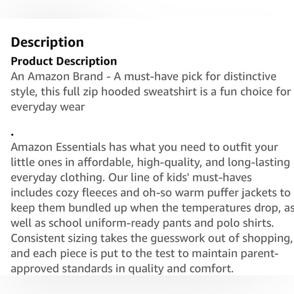 Cute sporty Navy & White Zip Up Hooded Sweatshirt in Size XL Kids - Picture 5 of 6